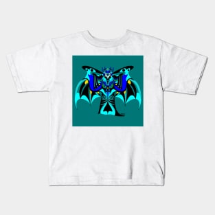 uukum soots camazots the mayan dracula vampire ecopop pattern armor warrior Kids T-Shirt